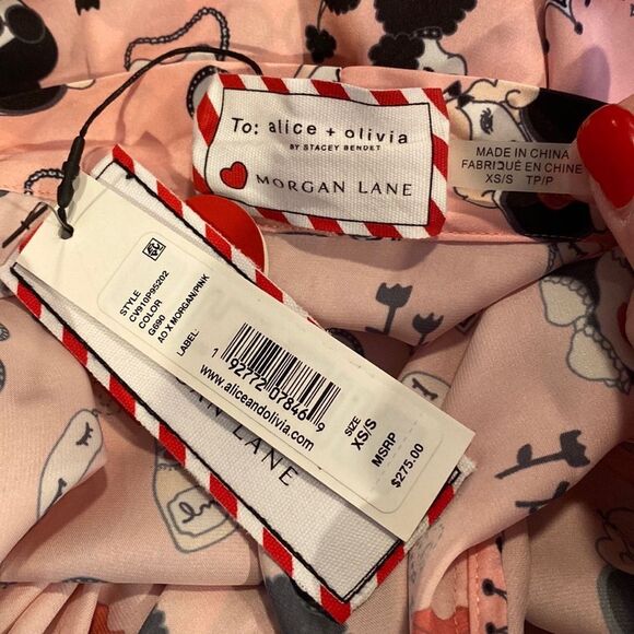 Alice + Olivia x Morgan Lane “Maylin” Stace face robe XS/S - Picture 5 of 6